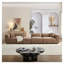 Canapé modulaire 4 places Camel