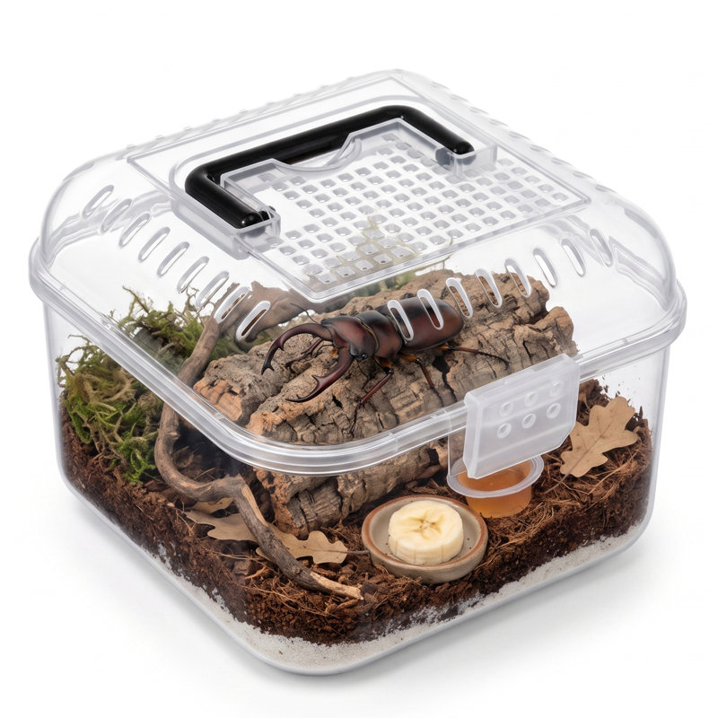 Petit terrarium portatif pour insectes