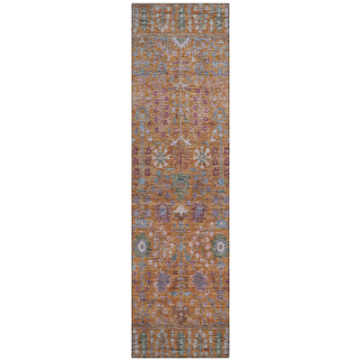 Machine Washable Indoor/Outdoor Kaczor ACN2231 Global Rug