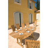 Teak Outdoor Oval Teak Dining Table