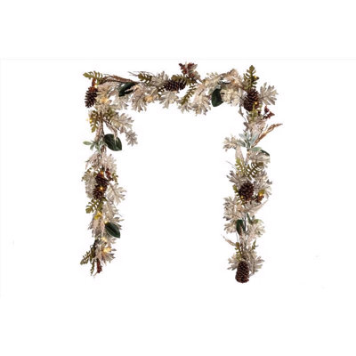 Celebrations Multicolored 35 ct 9 ft. LED Fall Harvest Garland