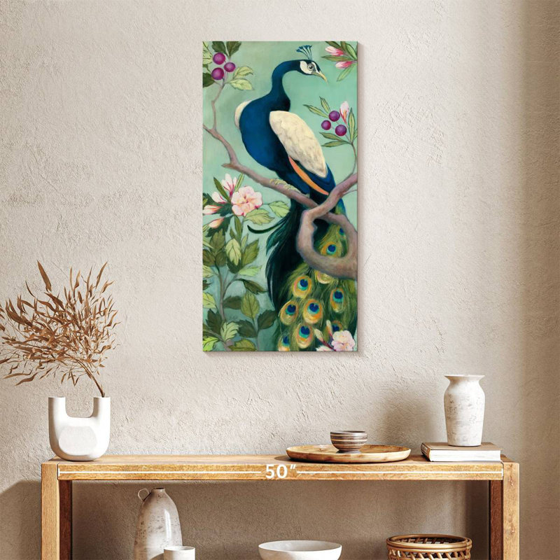 Brampt Pretty Peacock I, 36" H x 18" W