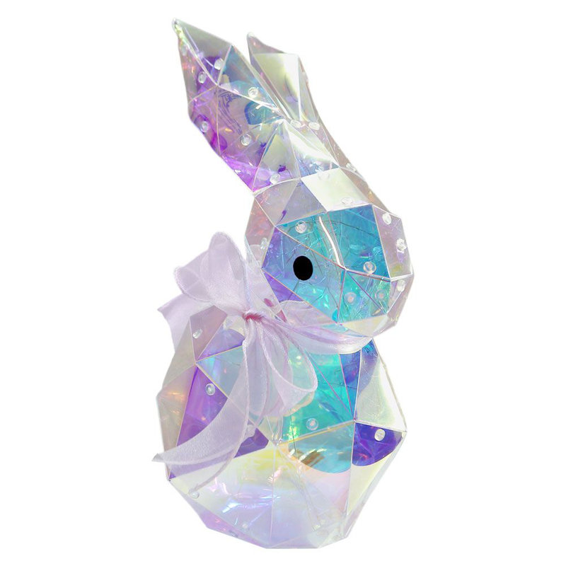 Prismatic Iridescent Spring Easter Bunny 8in - Nibbles