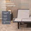 Base de lit ajustable très grand divisé, massage inclus, ports USB et de type C, veilleuse sous le lit, télécommande sans fil, zéro gravité, gris urbain E3100-920776879-965965889