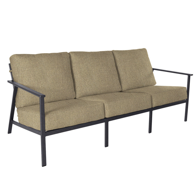 Marin Outdoor 3 - Seat Patio Sofa, Graphite, Chartres Truffle