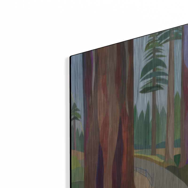  «Farewell Sequoia» par Melba Browne, art mural en métal, 12 po x 16 po, H 16 po x l 12 po