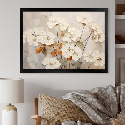 Minimalisme géraniums beige II