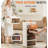 4 Tier Stackable Plastic Storage Bins with Lid,Magnetic Doors,Lockable Wheels