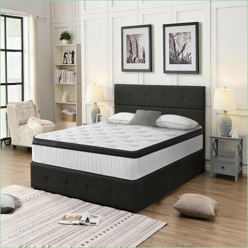Mattresses Queen Size 12 Inch Hybrid 7-Zoned Memory Foam Pocket Springs Snow White Knitted Cover CertiPUR-US | Foam+Spring | Queen