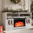 Thoa 58'' Media Console TV Stand For TVs Up To 65" With Electric Fireplace Included-383999239