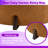 Round Ottoman With Boucle Upholstery And 4 Solid Wood Legs-785244343