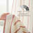 Farmhouse Striped Linen Blend Textured Light Filtering Semi Sheer Rod Pocket Back Tab Curtains-1302807066-1302807042