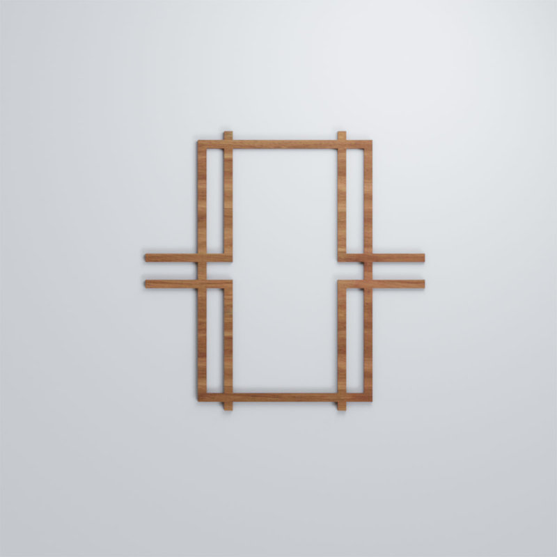 Panneaux muraux en bois Granby, Noyer, H 11 3/8 po x l 11 3/8 po x P 3/8 po