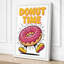 Donut Time Typography - Wrapped Canvas-1255060976-1255060978