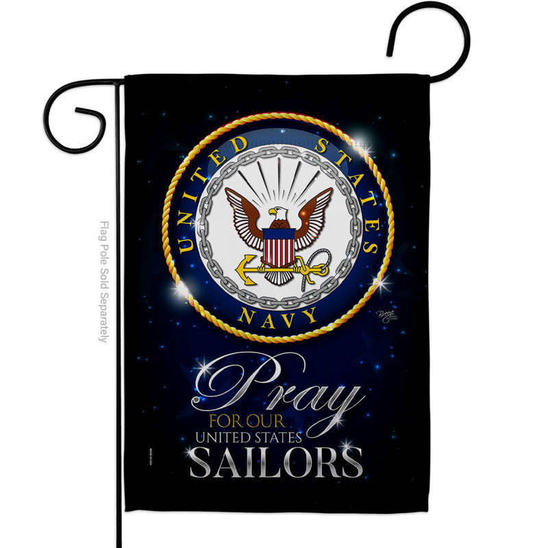 Drapeau de jardin en polyester 2 faces 1 x 1 pi