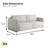 Serta Durango 86" Upholstered Queen Size Convertible Sleeper Sofa-109510239