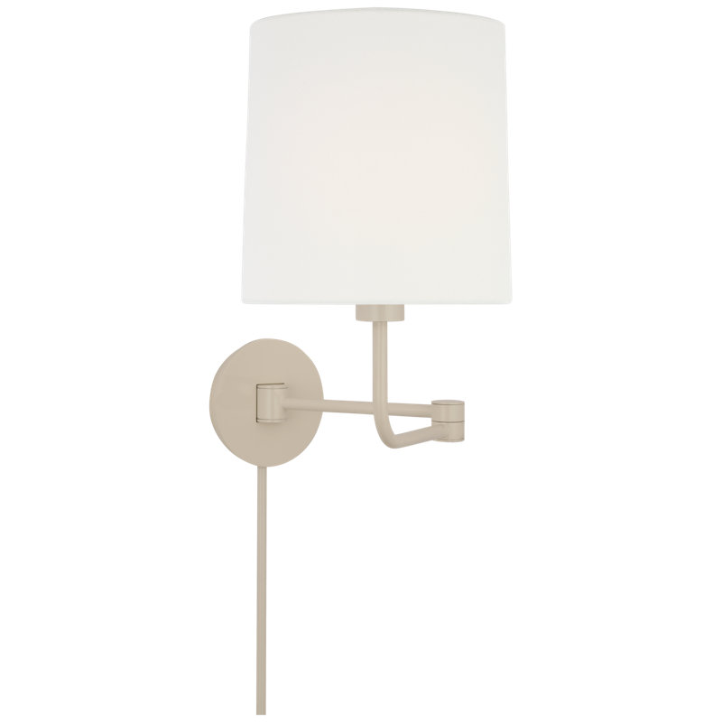 York 1 - Light Armed Sconce, China White