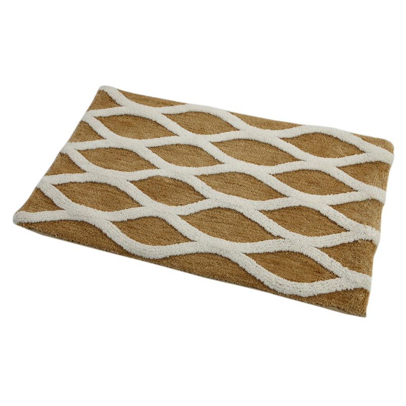 Tapis pour salle de bain Yamada, Beige