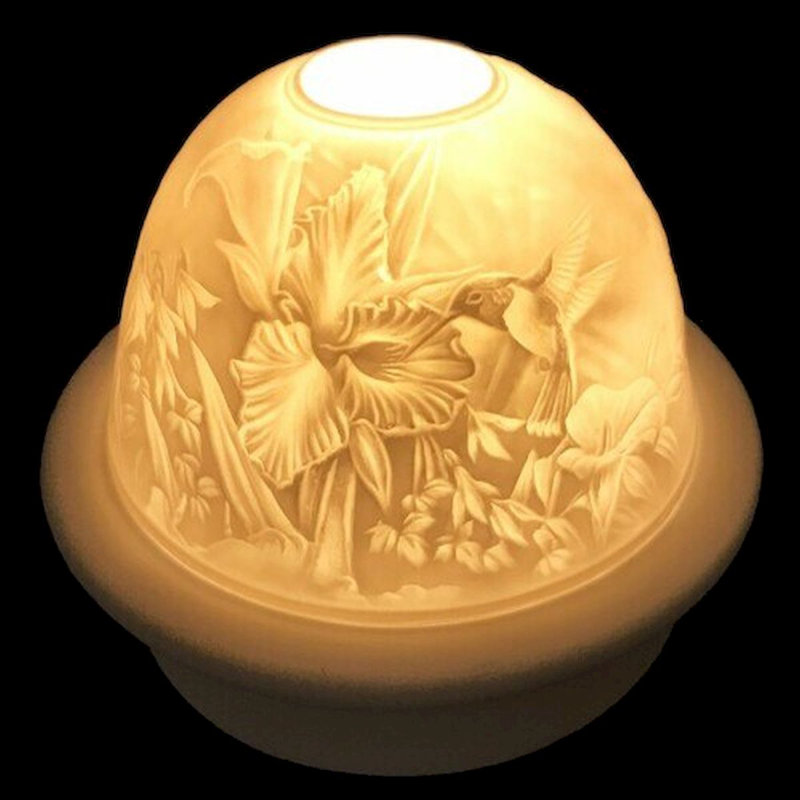 Photophore de table en porcelaine 4 po