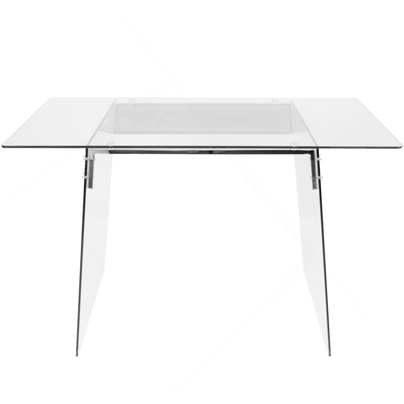 Bureau contemporain en transparent et chrome par LumiSource