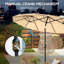 Large Patio Umbrella For 6-8 Person Rectangular/Oval Table, 12 Ribs Rustproof Steel Frame, Uv Protected Waterproof, Easy Crank Lift-942247952-942247956