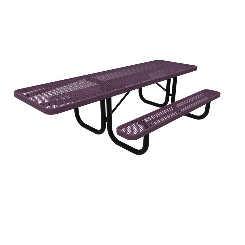 Table de pique-nique en plastique Dimond, Mauve
