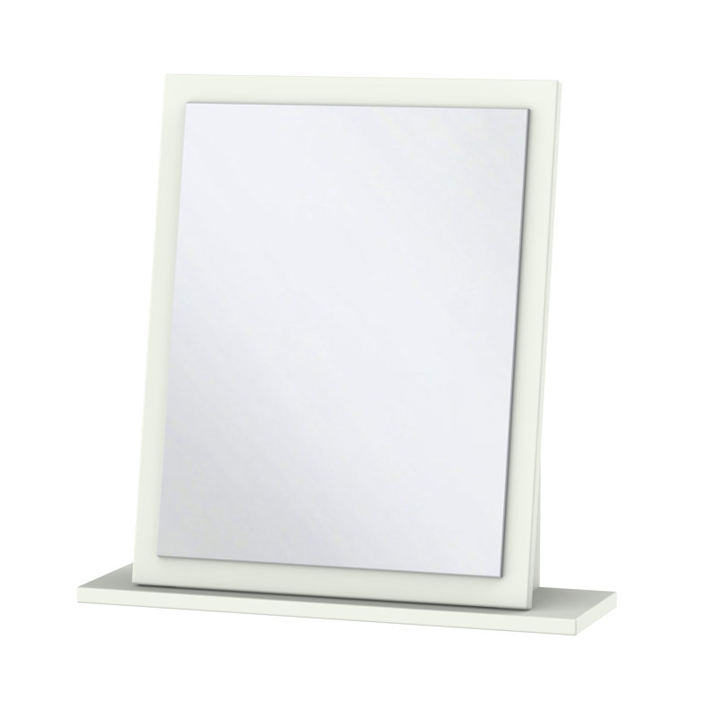 Fully Assembled Levine Accent Mirror, Porcelain Matte