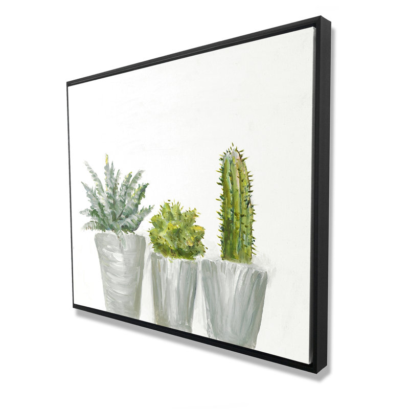 Mini Cactus and Succulents - Floral Kitchen Canvas Art Decor