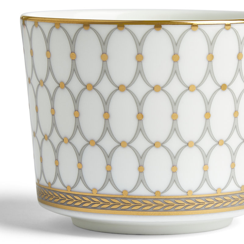 Renaissance Gray Teacup & Saucer