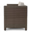 Causeuse d'extérieur Perie, faux rotin brun moderne, polyester gris-121489517-121489519
