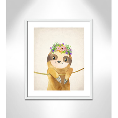 Sloth floral 1