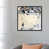 Toile encadrée de bois rustique foncé