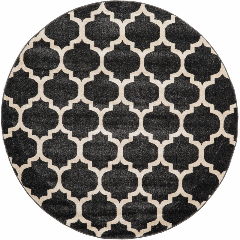Molly Geometric Indoor Rug, Round 6'1"