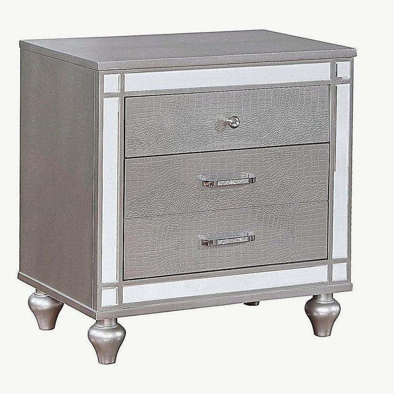 Table de chevet 1pc, Blanc