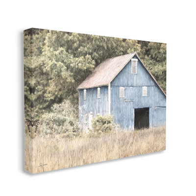 " Rustic Blue Barn " by Lori Deiter