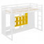Lit mezzanine avec rangement intelligent et garde-robe ouvert-805548651-805548653