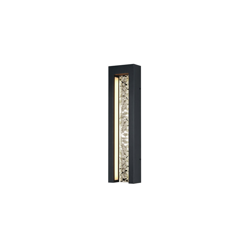Alessander 2 Light Rectangle Outdoor LED Wall Light, 18" H x 5" W x 2.5" D