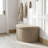 Curved Upholstered Storage Stool