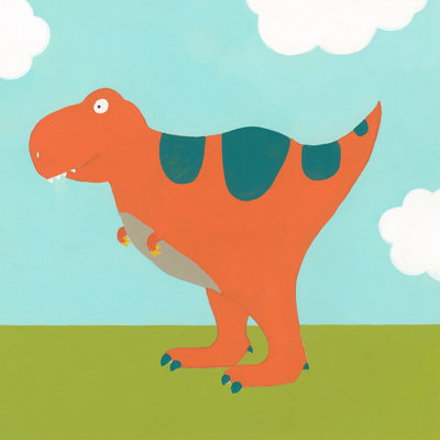 Davie Playtime Dino I - Painting on Canvas