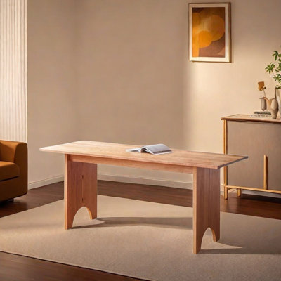Classic Durable Cherry Wood Long Strip Table