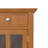 Acadian 36"W Solid Wood Transitional Entryway Storage Cabinet with Drawers, Glass Doors and Adjustable Shelves-2136333649