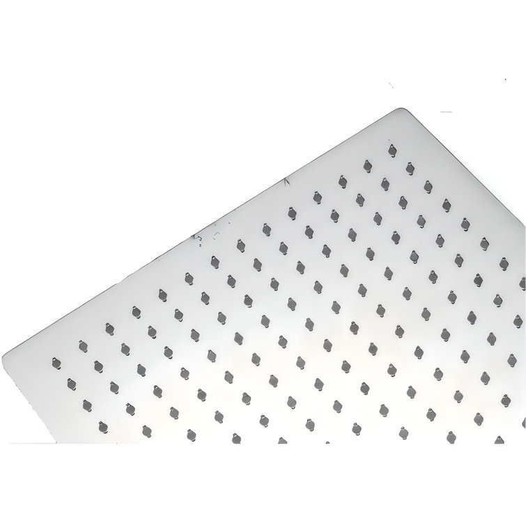 1-Spray Patterns 10 In. Single Wall Mount And Ceiling Mount Square Rain Fixed Shower Head