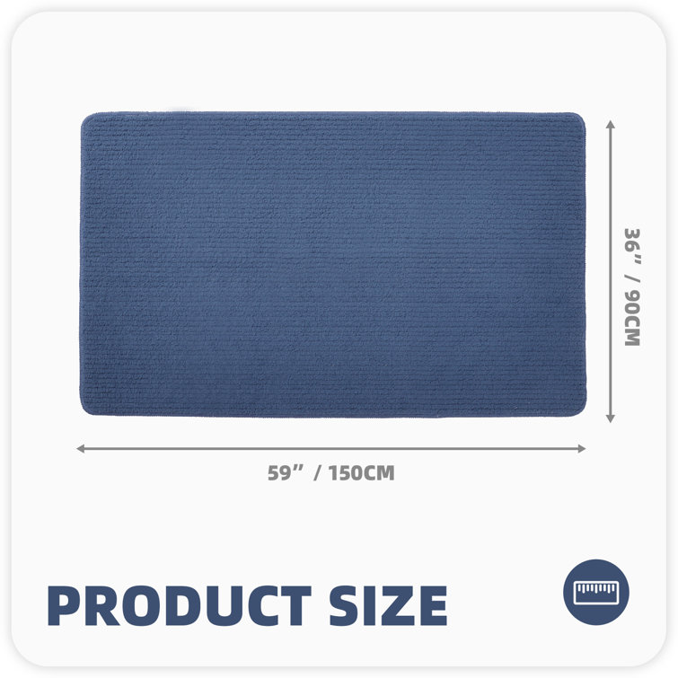 Brynsley Non-Slip Indoor / Outdoor Door Mat Ebern Designs Mat Size: 20 W x 32 L, Color: Blue