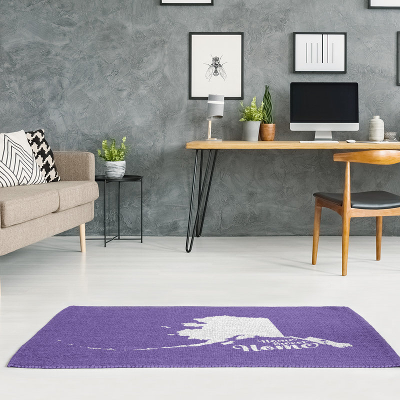 Tapis de zone mauve juneau the home, Rectangle 5 pi x 7 pi, Oui