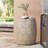 Outdoor Lightweight Concrete Side Table,