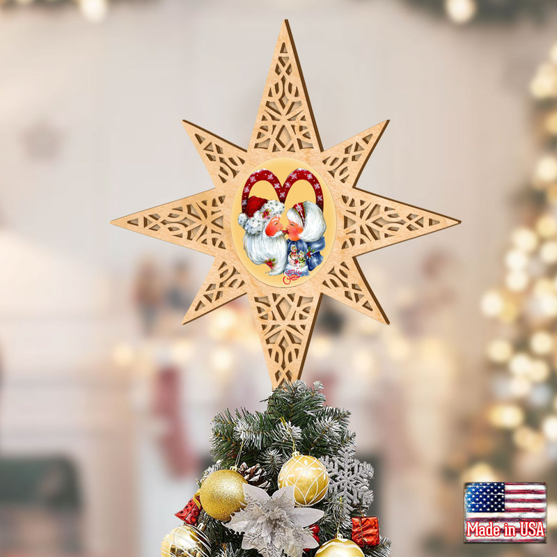 16.5 " Santa Claus Shatterproof Tree Topper