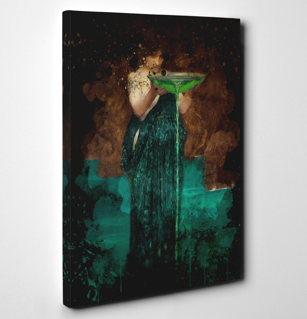 Circe Invidiosa by John William Waterhouse - Wrapped Canvas