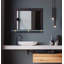 Miroir avec tablette en verre Ebern Designs-888060345