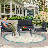 Steel Frame Patio Furniture Set with 2 Chairs 1 Loveseat & Tempered Glass Coffee Table - 4-Piece Outdoor Conversation Set with Teslin Cloth Cushions for Backyard Garden or Patio-101419783
