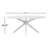 Daved Oval Solid Wood Base Dining Table